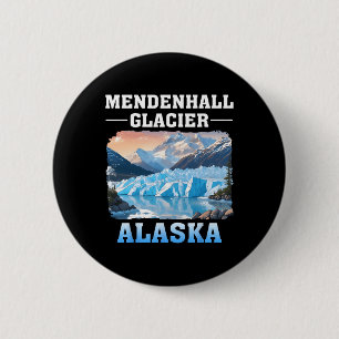 Mendenhall-Gletscher Alaska Outdoor-Wandern Campin Button