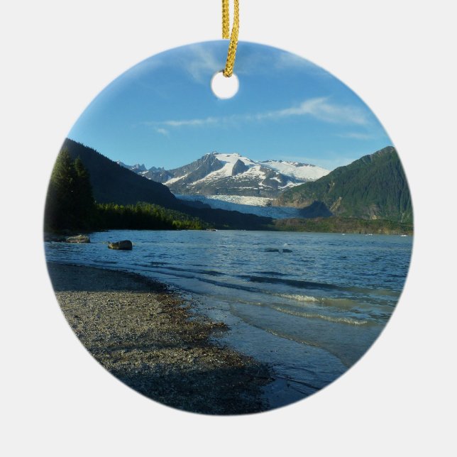 Mendenhall Lake in Juneau Alaska Keramik Ornament (Vorne)