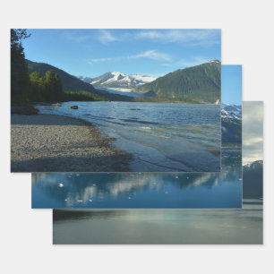 Mendenhall Lake in Juneau Alaska Landschaft Geschenkpapier Set
