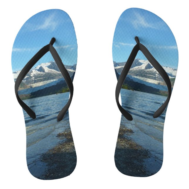 Mendenhall See Juneau Alaska Landschaft Flip Flops (Fußbett)