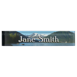 Mendenhall See Juneau Alaska Landschaft Namensplakette
