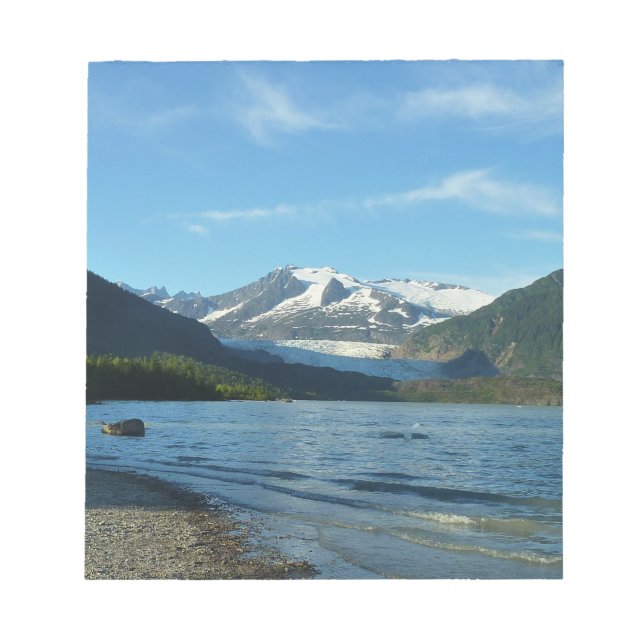 Mendenhall See Juneau Alaska Landschaft Notizblock (Vorderseite)