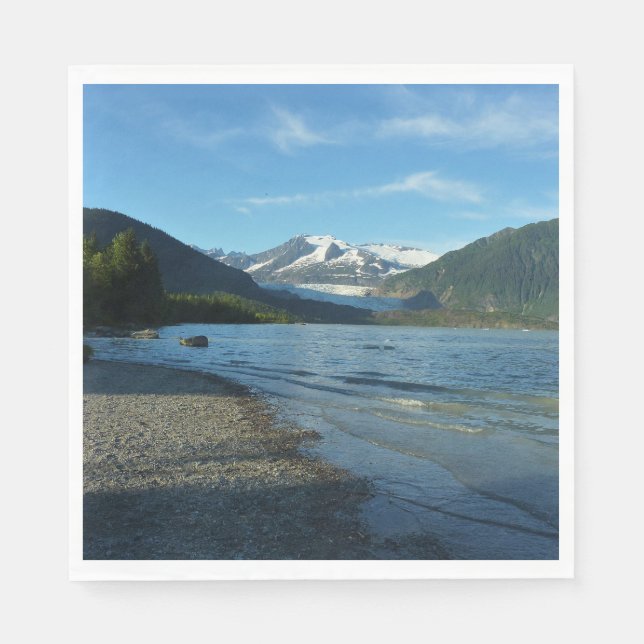 Mendenhall See Juneau Alaska Landschaft Serviette (Vorderseite)