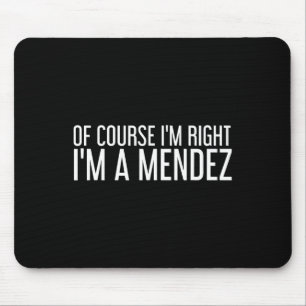 Mendez Gift Funny Familiennamen Familienhaus Gebur Mousepad