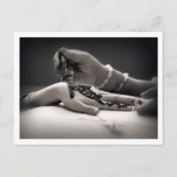 Mendhi Hand Henna in Sepia Tone