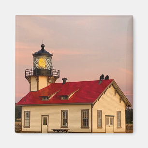 Mendocino Leuchtturm Sunset Foto Magnet