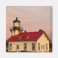 Mendocino Lighthouse Sunset Foto