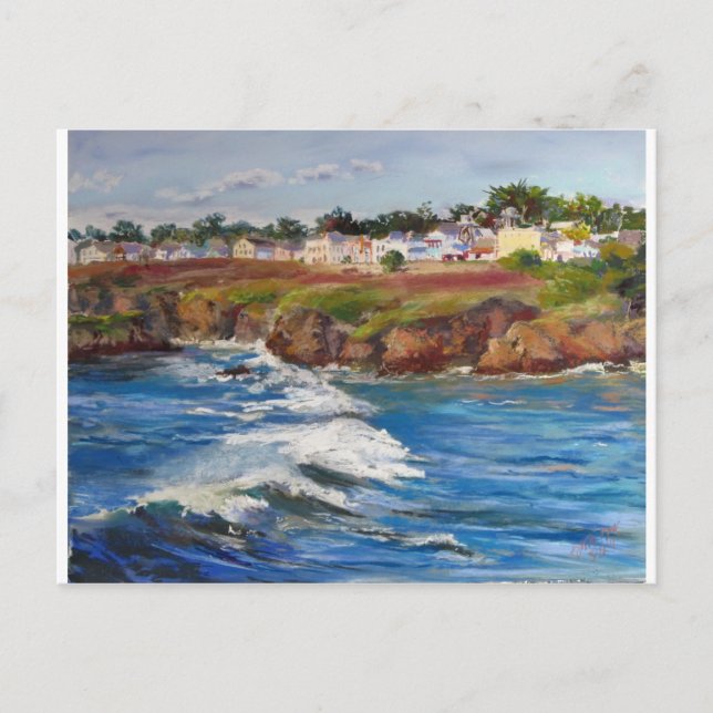 Mendocino Village Postkarte (Vorderseite)