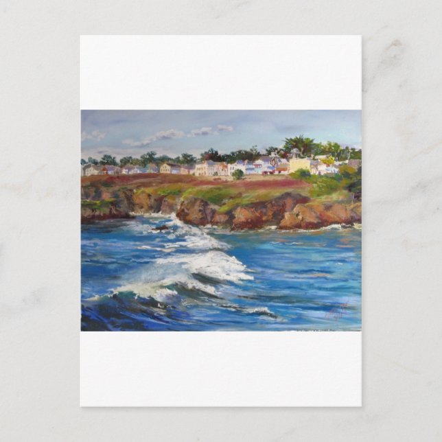 Mendocino Village Postkarte (Vorderseite)