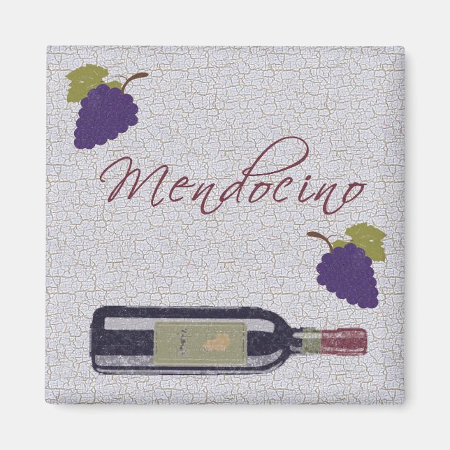 Mendocino Vintag Wine Magnet (Vorne)