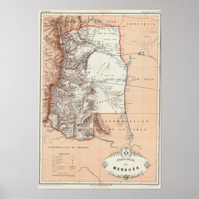 Mendoza, Argentinien Poster (Vorne)