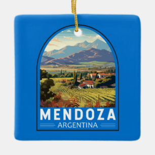 Mendoza Argentinien Reise Kunst Vintage Keramikornament