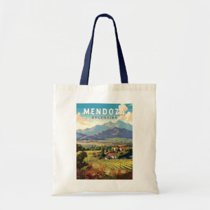 Mendoza Argentinien Reise Kunst Vintage Tragetasche