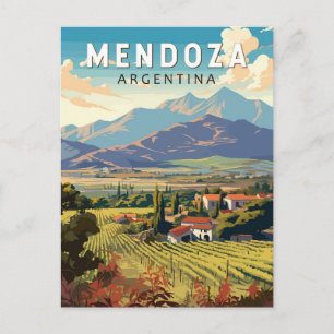 Mendoza Argentinien Reisen Vintag Postkarte
