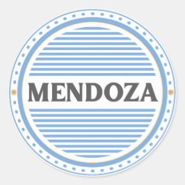 Mendoza City Pride Emblem – Argentine Identity Runder Aufkleber