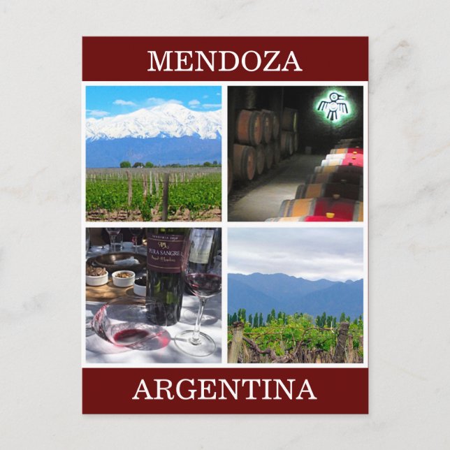 Mendoza-Collage Postkarte (Vorderseite)