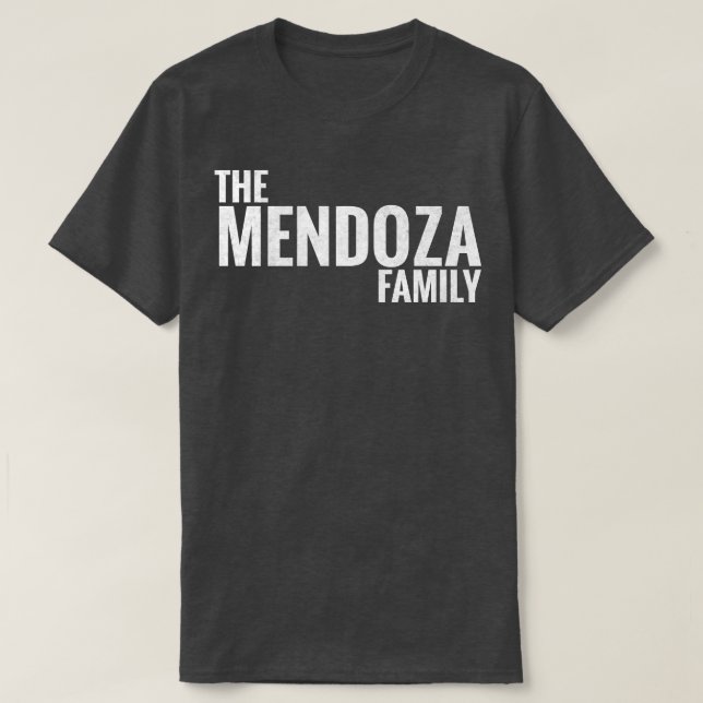 Mendoza Familie Mendoza Nachname Mendoza Letzte T-Shirt (Design vorne)