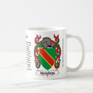 Mendoza Familienwappen auf einer Tasse