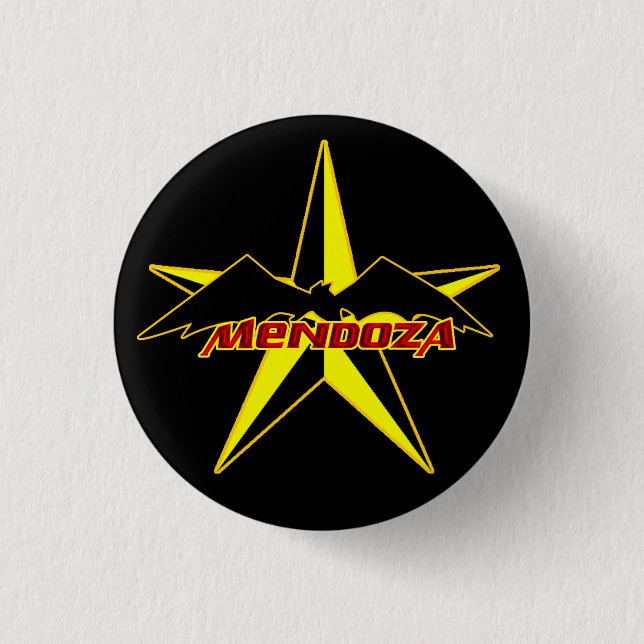 Mendoza* Stern-Abzeichen Button (Vorderseite)