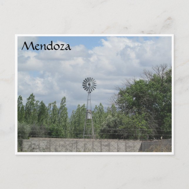Mendoza Windmühle Postkarte (Vorderseite)