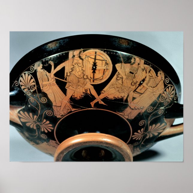 Menelaos, begleitet von Aphrodite Poster (Vorne)