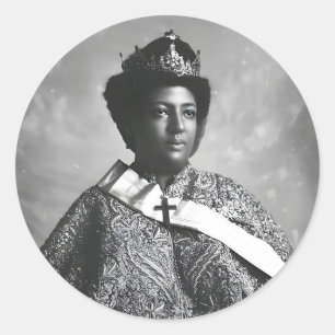 Menen Asfaw Königin Afrika Kaiserin Selassie I Wur Runder Aufkleber
