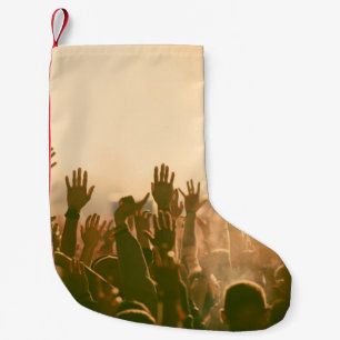 Menge auf Konzert - Retro-Stil Fotokonzert,menge, Kleiner Weihnachtsstrumpf