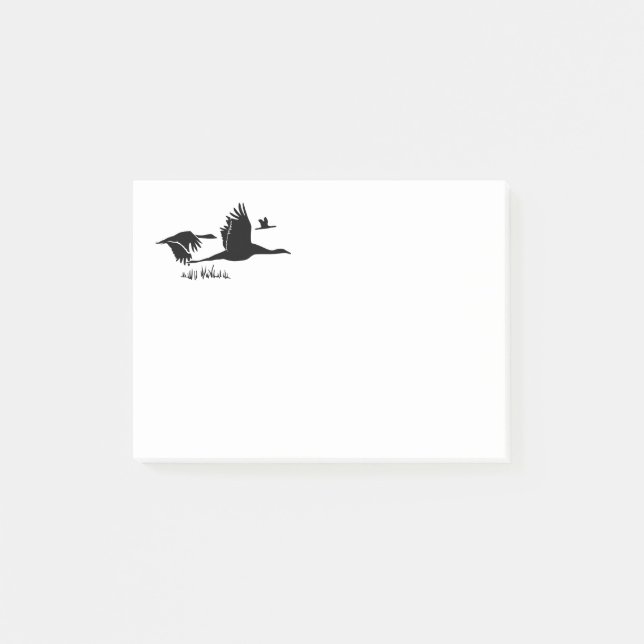 Menge der Gänse Post-it Klebezettel (Vorderseite)