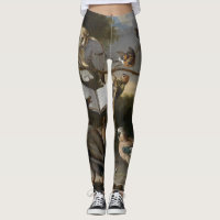 Menge der musikalischen Vögel, die Leggings malen