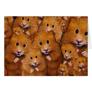 Menge der niedlichen Hamster: Ursprüngliche Kunst