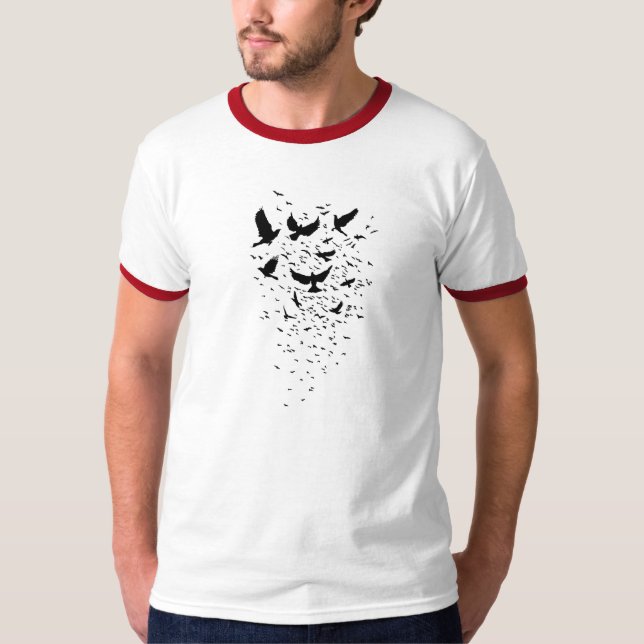 Menge der Vögel T-Shirt (Vorderseite)