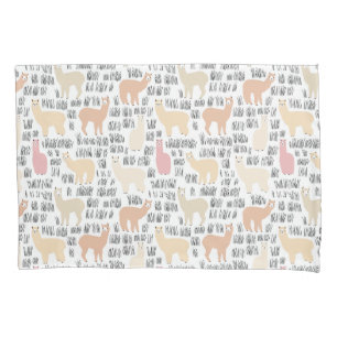 Menge des Alpaka-Musters Kissenbezug