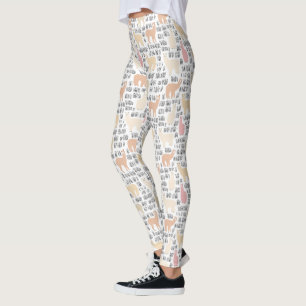 Menge des Alpaka-Musters Leggings