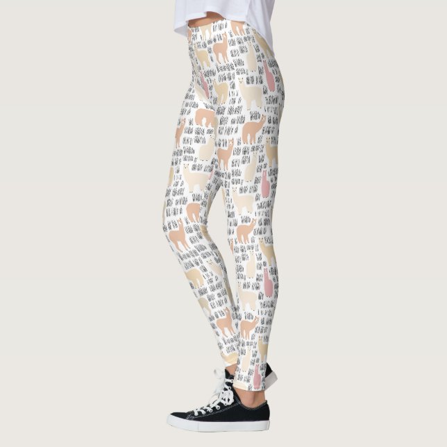 Menge des Alpaka-Musters Leggings (Links)