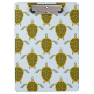 Menge des Meeresschildkröte-Musters Klemmbrett