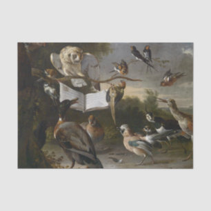 Menge des musikalischen Vogelmalens Seidenpapier