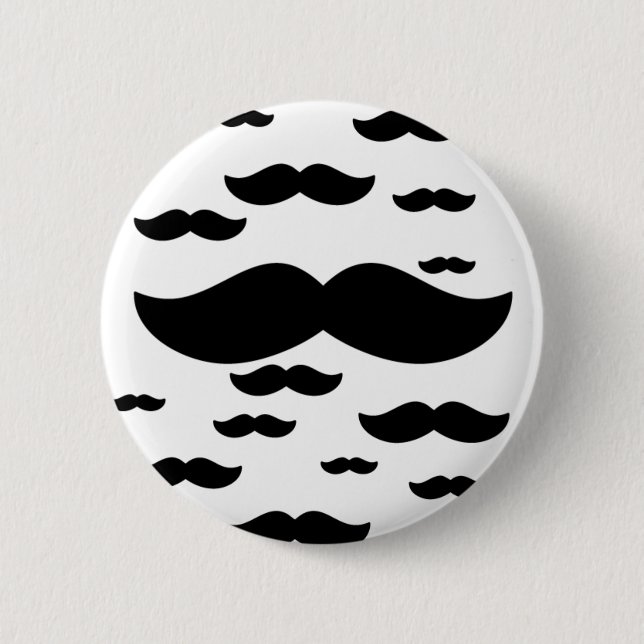 Menge des Schnurrbartes Button (Vorderseite)