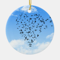 Menge des Vogel-Liebe-Herzens