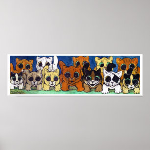 Menge Katzen, Louis Wain Poster