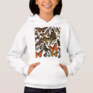Menge mehrfarbiger Schmetterlinge Hoodie