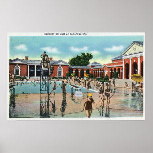 Mengen am Saratoga Wellness-Center-Swimmingpool Poster