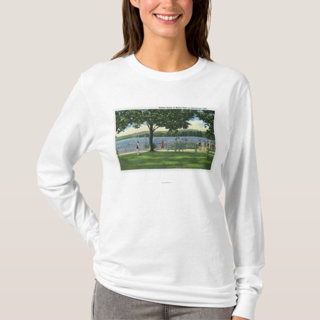 Mengen am Strand und am Park auf Chautauqua T-Shirt (Vorderseite)