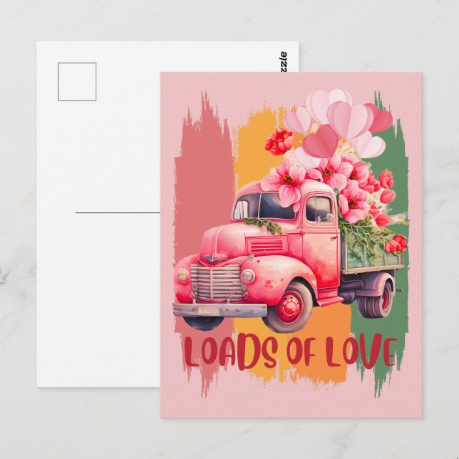 Mengen an Liebe Postkarte (Vorne/Hinten)