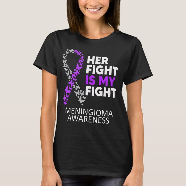 Meningioma Warrior Meningioma Tumor Awareness T-Shirt (Vorderseite)