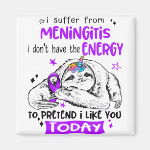 Meningitis Sensibilisierung Monat Band Geschenke Magnet