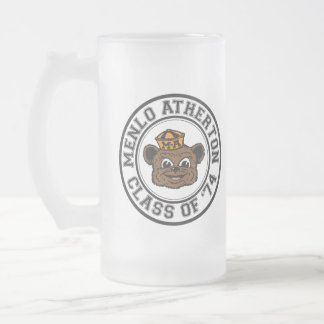 Menlo-Atherton Highschool Klasse von Bier-Tasse Mattglas Bierglas