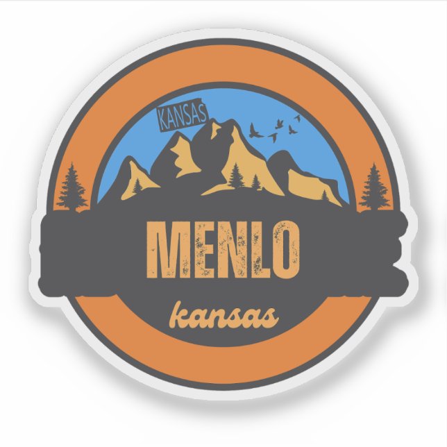 Menlo, Kansas Aufkleber (Vorderseite)
