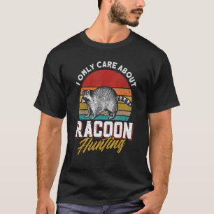 Mennenfalle Jagd Retro Coon Hunter Raccoon Huntin T-Shirt