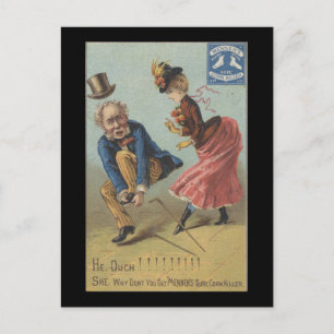 Mennen's Sure Corn Killer Ephemera Postkarte