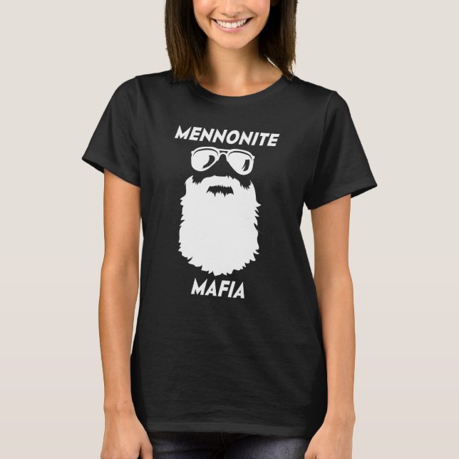 MENNONITE MAFIA  Beard Christian Jesus Bible Humor T-Shirt (Vorderseite)